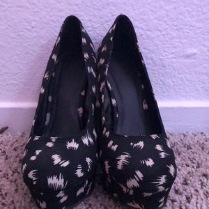 Patterned Platform Heels